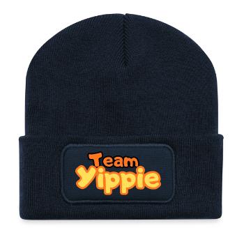 Team Yippie - Recycelte Patch Beanie - French Navy - Vorne