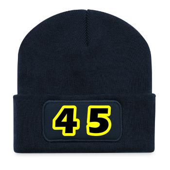 45 Number symbol - Recycled Patch Beanie - french navy - Front
