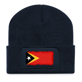 Don pour le Timor-Leste - Beanie recyclé à patch - bleu marine - Devant