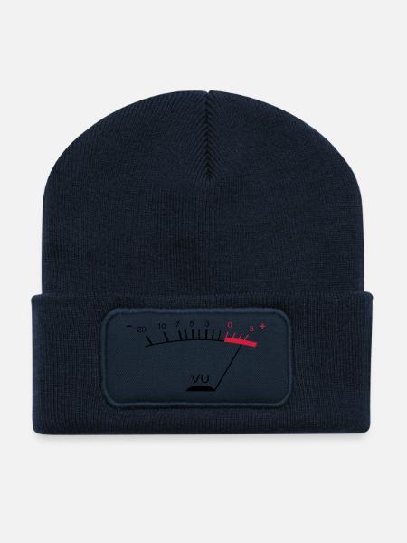 vu meter ii DE - Recycelte Patch Beanie - French Navy
