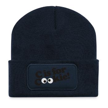 C is for Cookie - Recycelte Patch Beanie - French Navy - Vorne