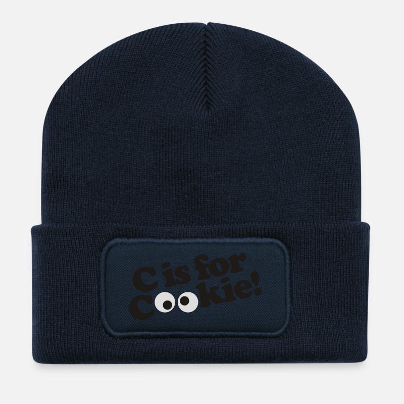 C is for Cookie - Recycelte Patch Beanie - French Navy