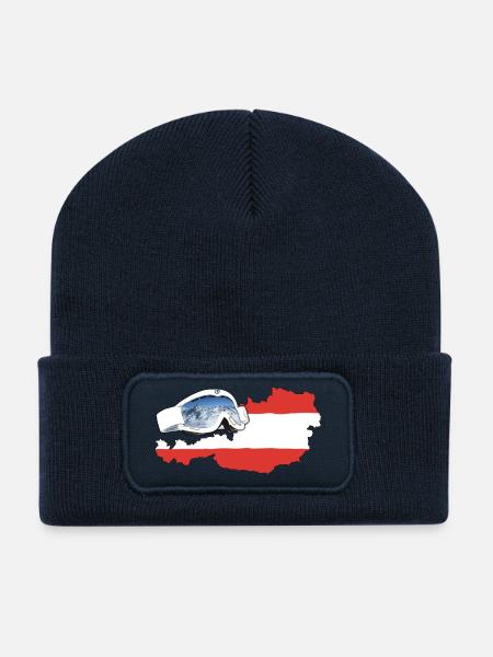 Österreich Goggles - Recycelte Patch Beanie - French Navy