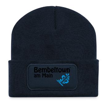 Bembeltown am Main FFM - Recycelte Patch Beanie - French Navy - Vorne