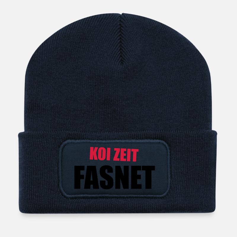Koi Zeit Fasnet - Recycelte Patch Beanie - French Navy