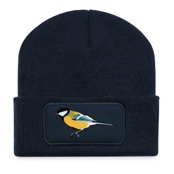 b i r d946 - Recycelte Patch Beanie - French Navy - Vorne