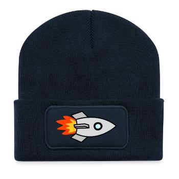 rocket - Recycled Patch Beanie - french navy - Front