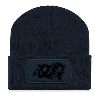 chinese dragon - Recycelte Patch Beanie - French Navy - Vorne