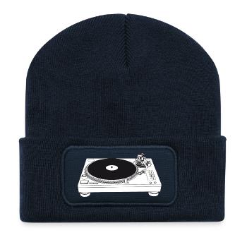 turntable - Recycelte Patch Beanie - French Navy - Vorne