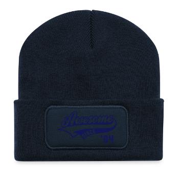 Awesome SINCE 2004 - Birthday Geburtstag - Recycelte Patch Beanie - French Navy - Vorne