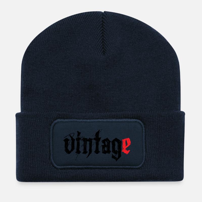 Vintage! - Recycled Patch Beanie - french navy