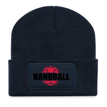 Handball - Beanie recyclé à patch - bleu marine - Devant
