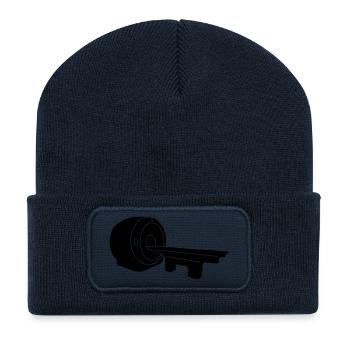 résonance magnétique_m1 - Beanie recyclé à patch - bleu marine - Devant