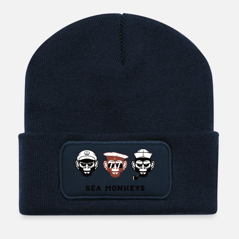 Matrosen - Recycelte Patch Beanie - French Navy