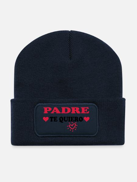 Padre te quiero - Recycled Patch Beanie - french navy