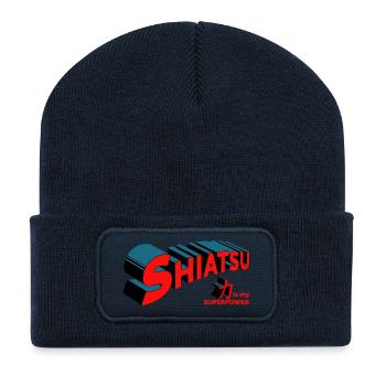 Shiatsu is my Superpower Shiatsu Superkraft - Recycelte Patch Beanie - French Navy - Vorne