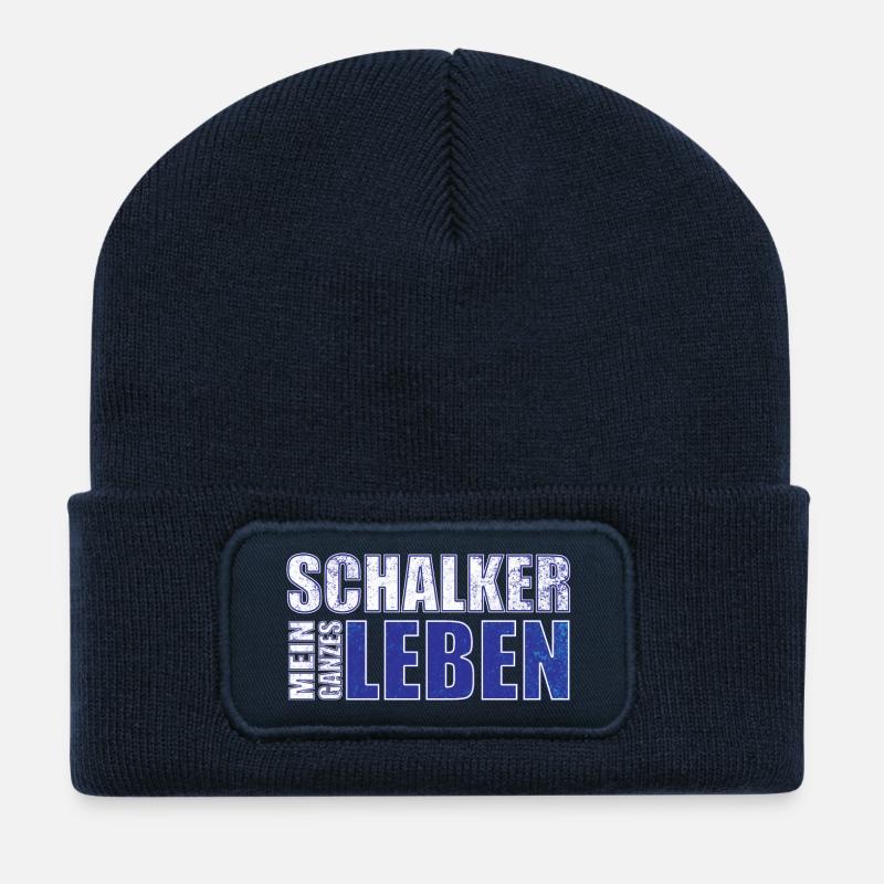 Schalker mein ganzes Leben - Recycelte Patch Beanie - French Navy
