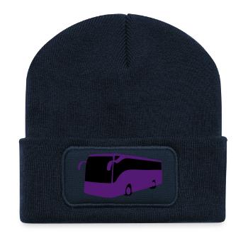 Reisebus - Recycelte Patch Beanie - French Navy - Vorne