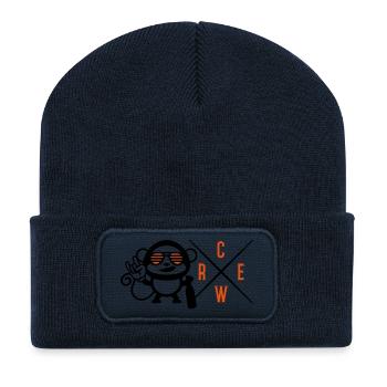 monkey crew - Recycelte Patch Beanie - French Navy - Vorne