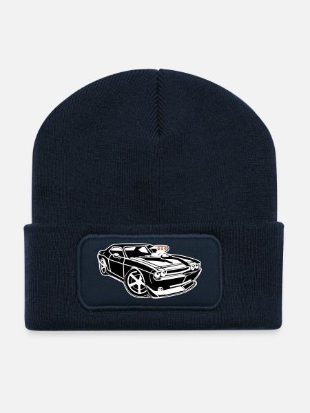 Muscle-Car-Power pur! - Recycelte Patch Beanie - French Navy