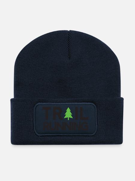 Trailrunning - Recycelte Patch Beanie - French Navy