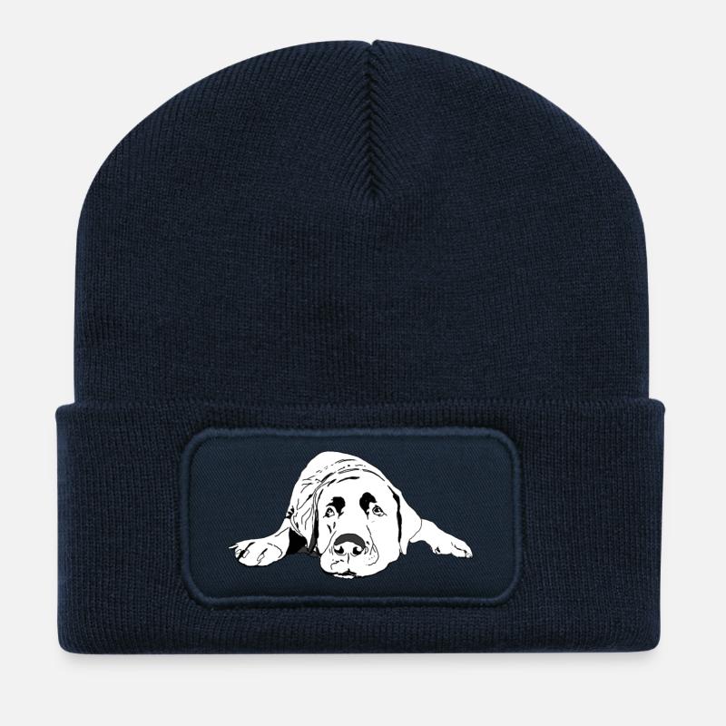 Labrador - Recycelte Patch Beanie - French Navy