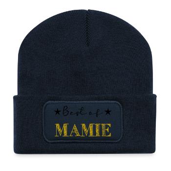 MAMA. MUTTERTAG. SCHÖNEN MUTTERTAG. ICH LIEBE DICH - Recycelte Patch Beanie - French Navy - Vorne