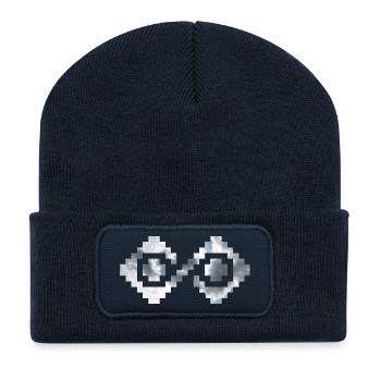 Eternal sky - Traditional Romanian folk art - Recycled Patch Beanie - french navy - Front
