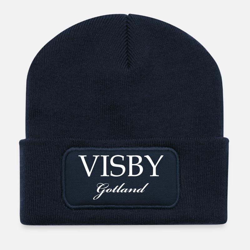 VISBY Gotland - Recycelte Patch Beanie - French Navy
