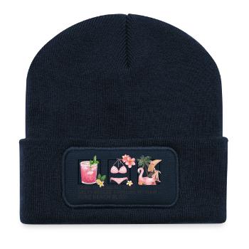 Summervibes - Recycelte Patch Beanie - French Navy - Vorne