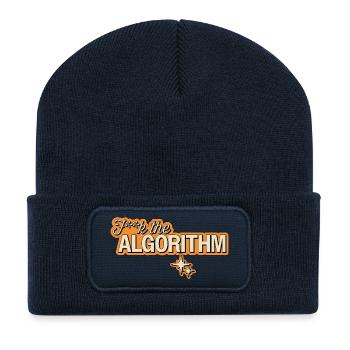 Fk l’algorithme – Rébellion numérique - Beanie recyclé à patch - bleu marine - Devant