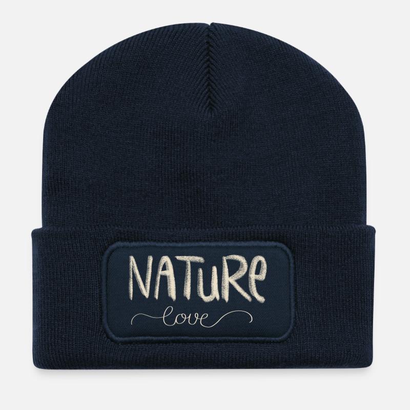 Nature love - Recycelte Patch Beanie - French Navy