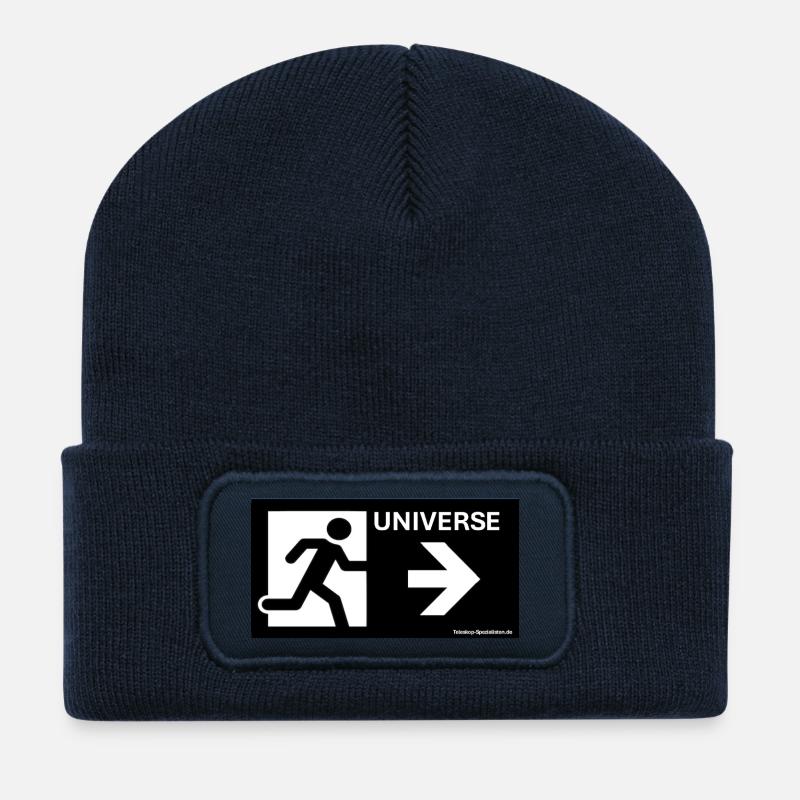Astronomie Universum Teleskop Spezialisten - Recycelte Patch Beanie - French Navy