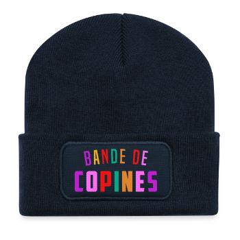 Girlfriend Gang Gift for Friends with Humor - Recycled Patch Beanie - french navy - Front