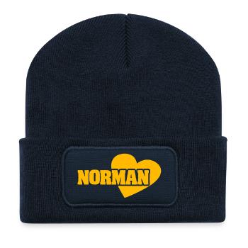 Or Normand - Beanie recyclé à patch - bleu marine - Devant