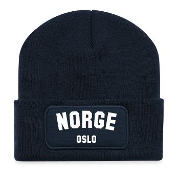 Oslo Norge Norway Norwegen - Recycled Patch Beanie - french navy - Front