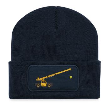 Crane truck - Recycled Patch Beanie - french navy - Front
