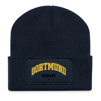 Dortmund Germany College Style - Recycled Patch Beanie - french navy - Front