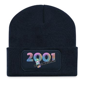 2001 – Early Mobile Lifestyle - Recycled Patch Beanie - french navy - Front