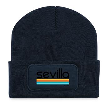 Séville - Espagne - Espagne - Espagne - Beanie recyclé à patch - bleu marine - Devant