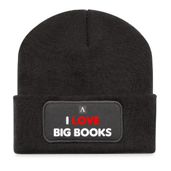 J’ADORE LES GRANDS LIVRES - adakia - Beanie recyclé à patch - charbon - Devant