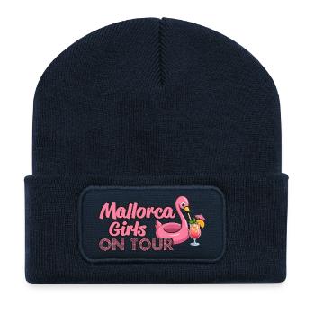 Mallorca, On Tour - Recycelte Patch Beanie - French Navy - Vorne