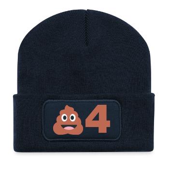 SCHEISSE 04, GEGEN DIE POTTNACHBARN, FUSSBALL - Recycelte Patch Beanie - French Navy - Vorne