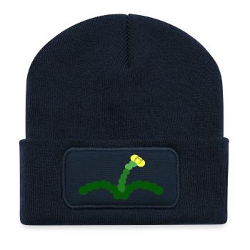 Pissenlit - Beanie recyclé à patch - bleu marine - Devant