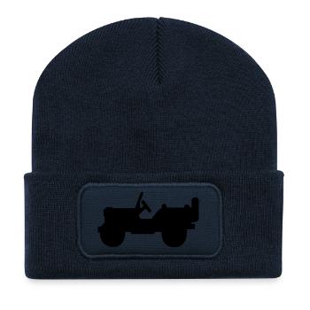 Shilouette Willys solo - Recycelte Patch Beanie - French Navy - Vorne