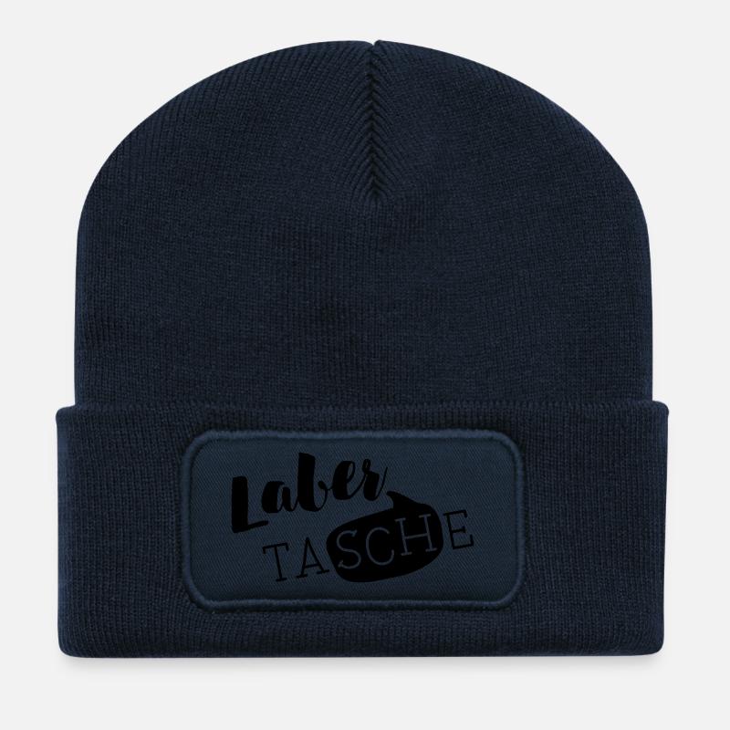 Die LABER TASCHE - Recycelte Patch Beanie - French Navy
