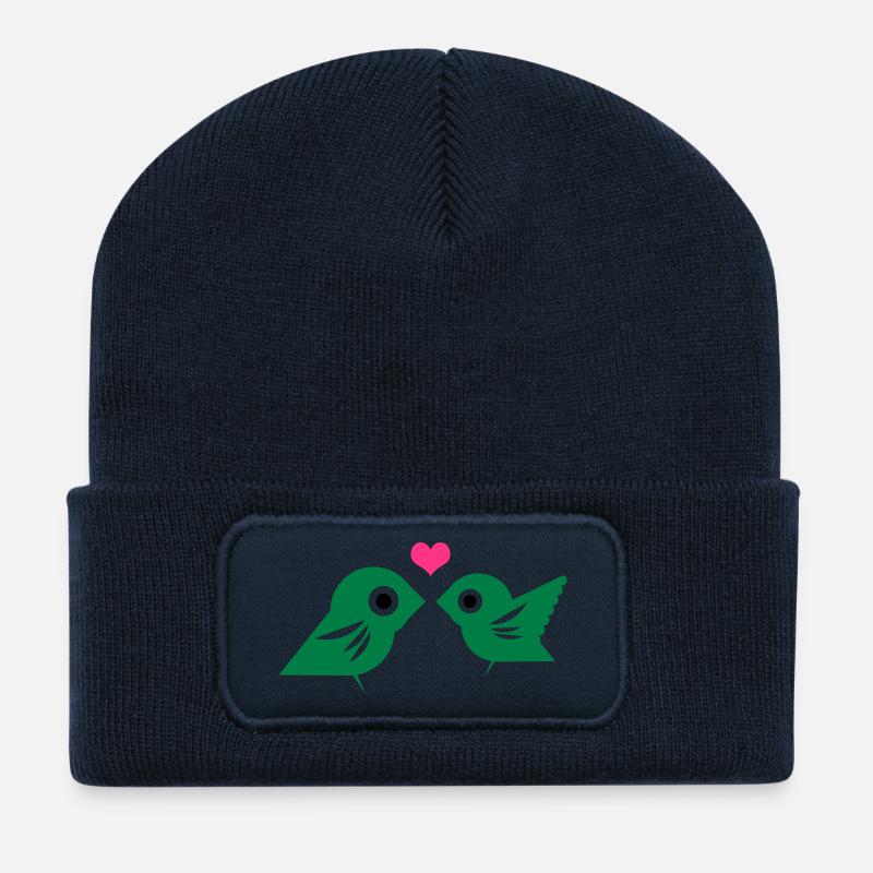 Lovebirds - Recycled Patch Beanie - french navy
