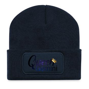 Star sign Gemini / Zodiac Gemini - Recycled Patch Beanie - french navy - Front