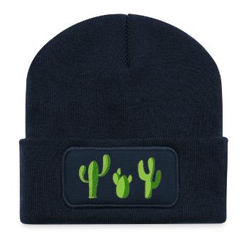Kaktus - Recycelte Patch Beanie - French Navy - Vorne
