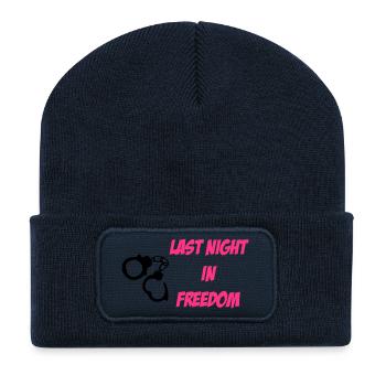 Last Night in Freedom 2c - Recycelte Patch Beanie - French Navy - Vorne